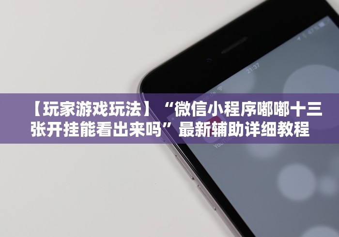 【玩家游戏玩法】“微信小程序嘟嘟十三张开挂能看出来吗”最新辅助详细教程