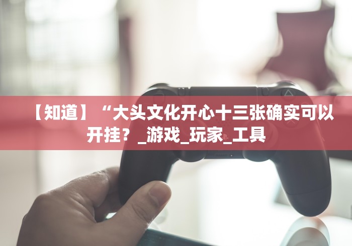 【知道】“大头文化开心十三张确实可以开挂？_游戏_玩家_工具