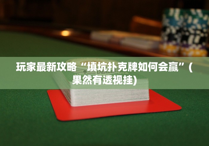 玩家最新攻略“填坑扑克牌如何会赢”(果然有透视挂)